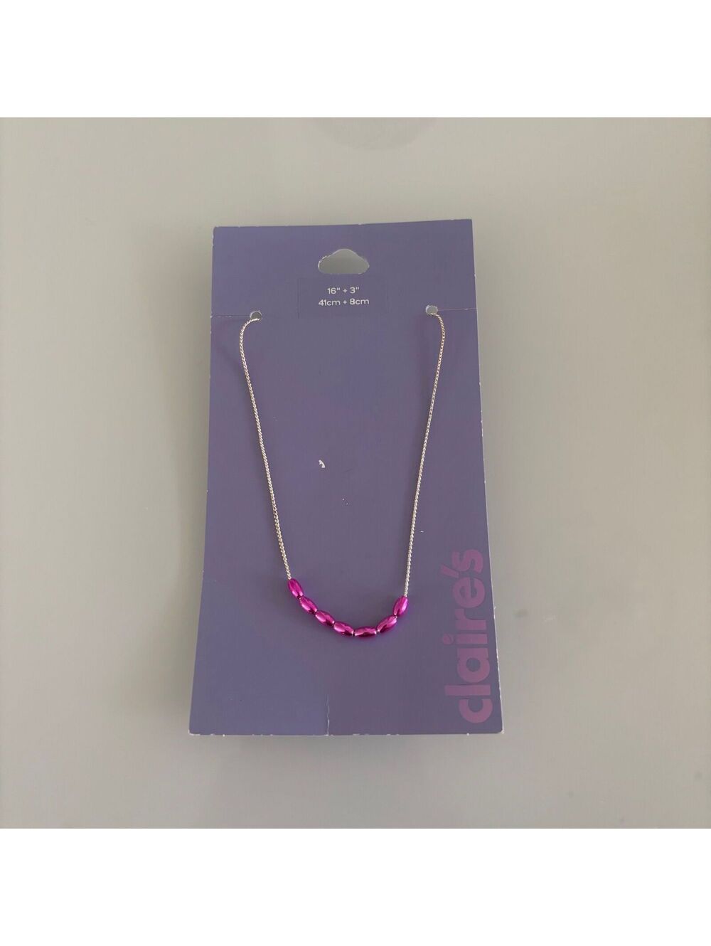 Claire’s Pink Bead Necklace